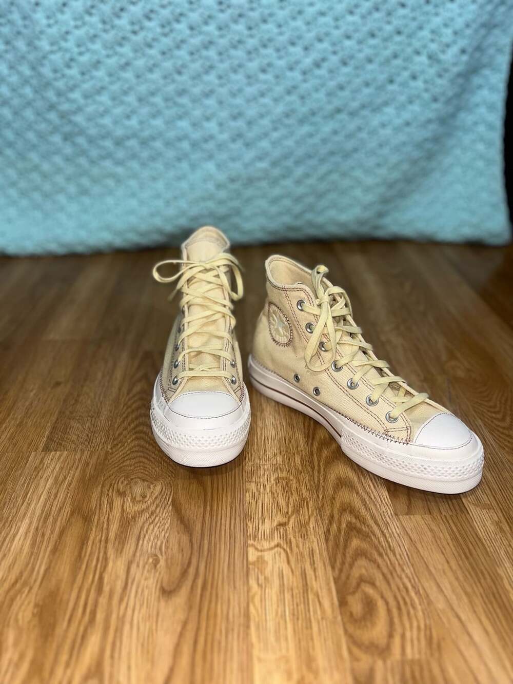 Converse Chuck Taylor All Star Lift Platform High Top Contrast Stitching Sneaker